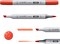 Alcohol Markers, 6 Colors Dual Brush Tip Art Marker for Adults, Permanent Blendable Sketch Markers for Coloring Drawing & Illustration Art - Bright Color Set